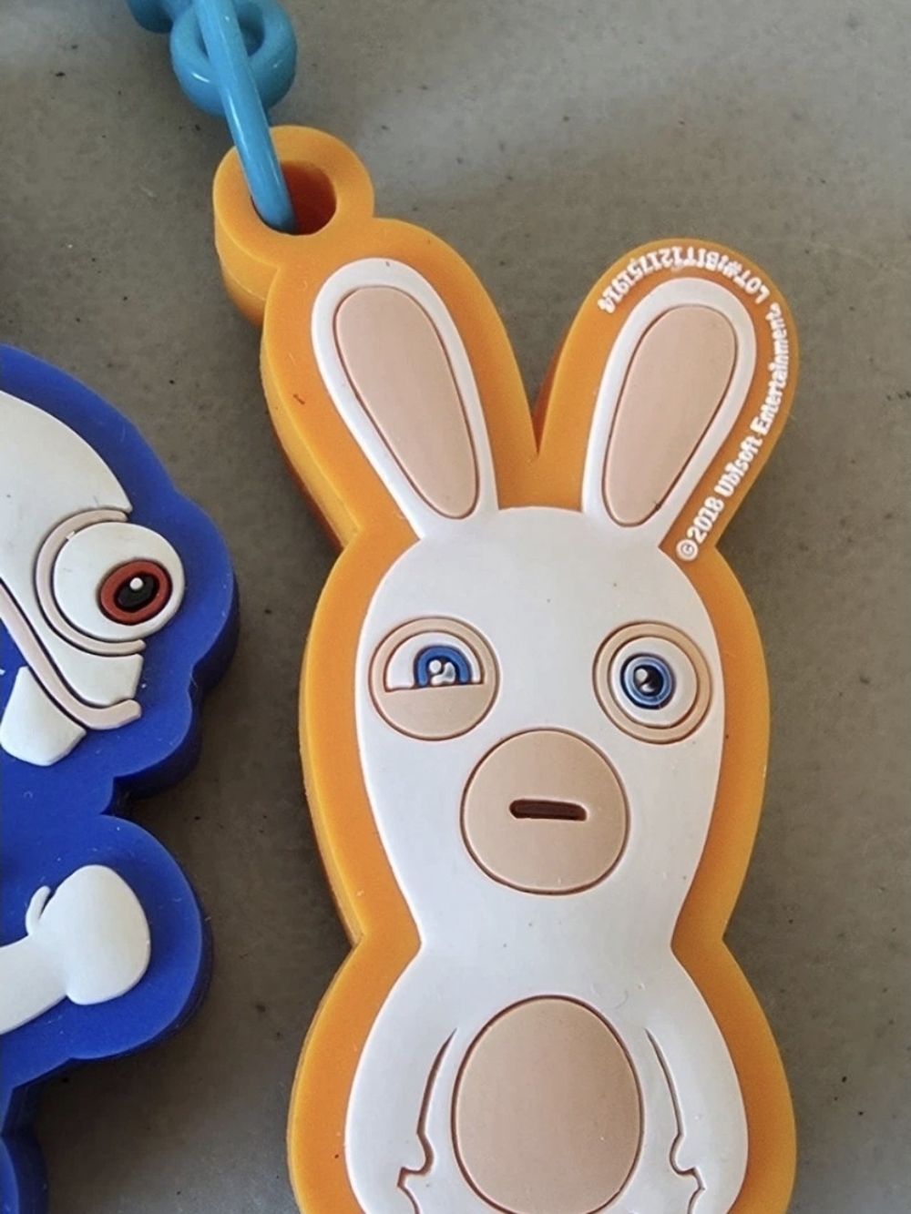 Lot Of 3 Raving Rabbids Light-Up Keychains *WORKS* - Picture 3 of 8